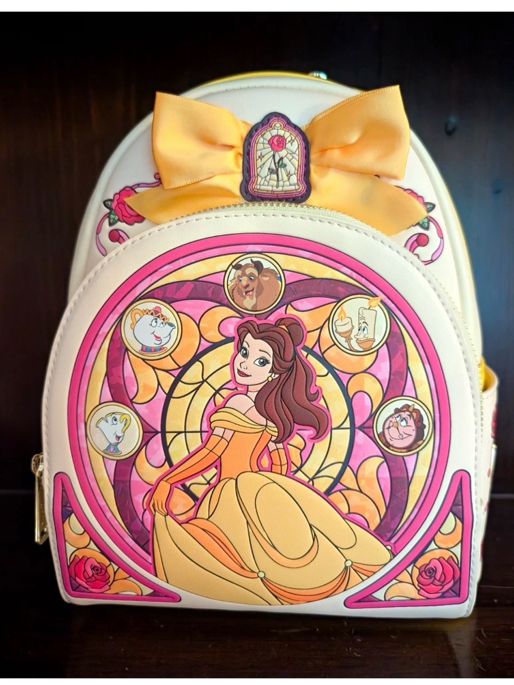 Loungefly Disney Beauty & The Beast Belle Stained Glass